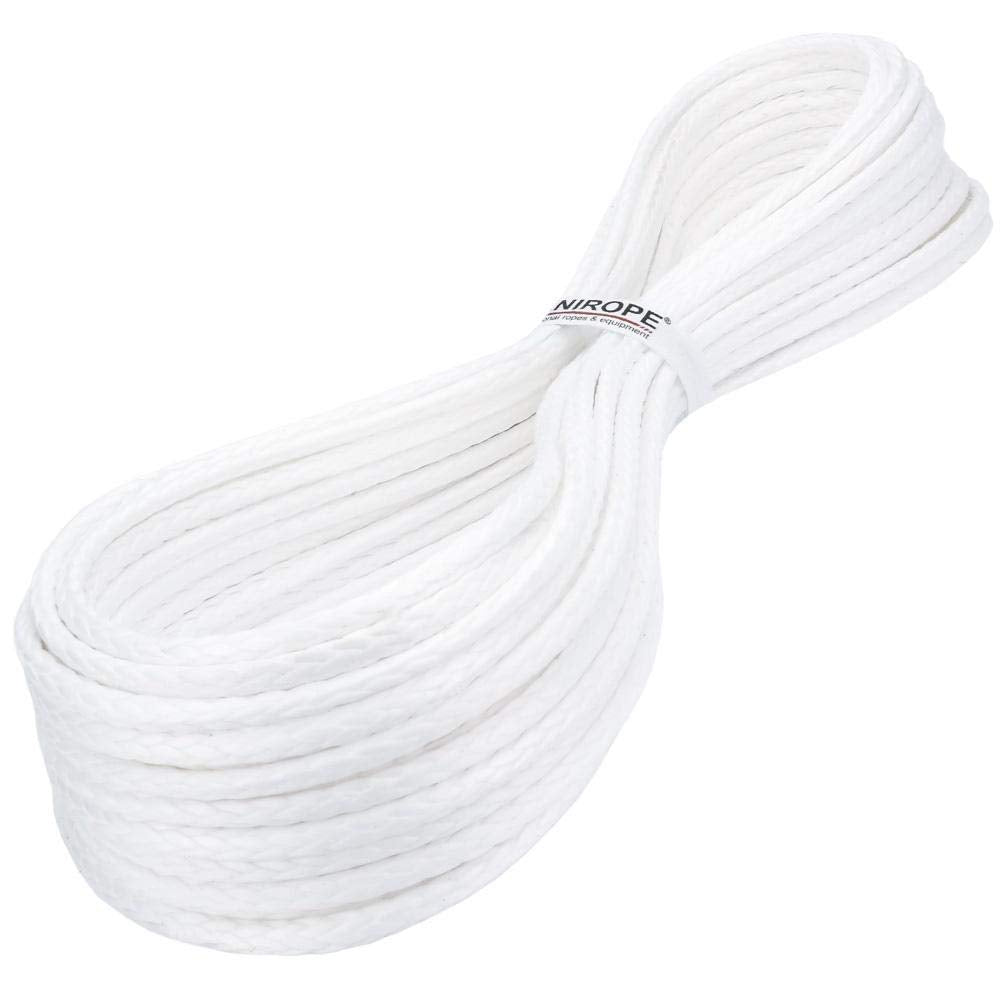 Kanirope® Dyneema Seil PRO 4mm 20m Weiss 12-fach geflochten SK78 verstreckt beschichtet 20m Weiss, 2