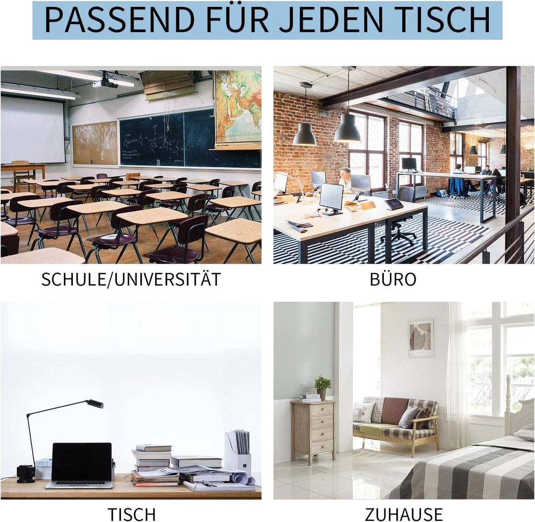Vlando Schreibtisch-Organizer Edel mit 5 Fächern, Stifteköcher inkl. Schublade Leder, Organizer Büro