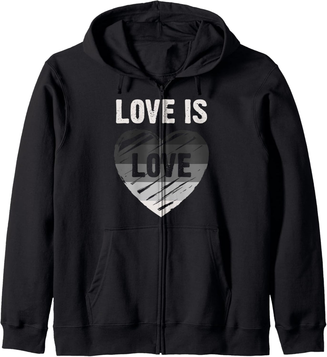 Heterosexuelle Flagge, Herz, Love is Love Kapuzenjacke