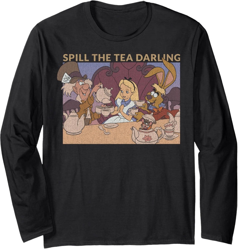 Disney Alice In Wonderland Spill The Tea Langarmshirt