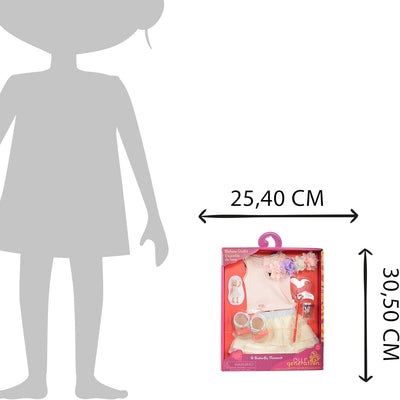 Our Generation 44329 - Outfit Deluxe mit Schmetterlingsnetz Mehrfarbig, Mehrfarbig