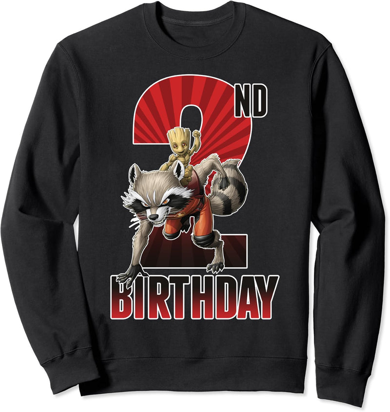 Marvel Guardians Of The Galaxy Rocket & Groot 2nd Birthday Sweatshirt