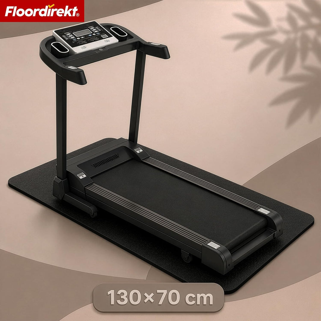 Floordirekt Bodenschutzmatte Fitnessgerät Laufband Matte 8mm Dicke - rutschfest stossdämpfend - Fitn