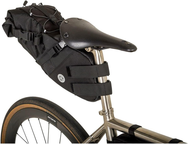 AGU Seat-Pack Satteltasche Fahrrad, 10L Fahrradtasche Sattel für Bikepacking, Wasserabweisend, Refle