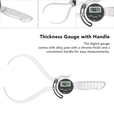 Digitales Dickenmessgerät, 200 mm/ 8 Zoll Digitaler Externer Messschieber Dickenmesser Elektronische