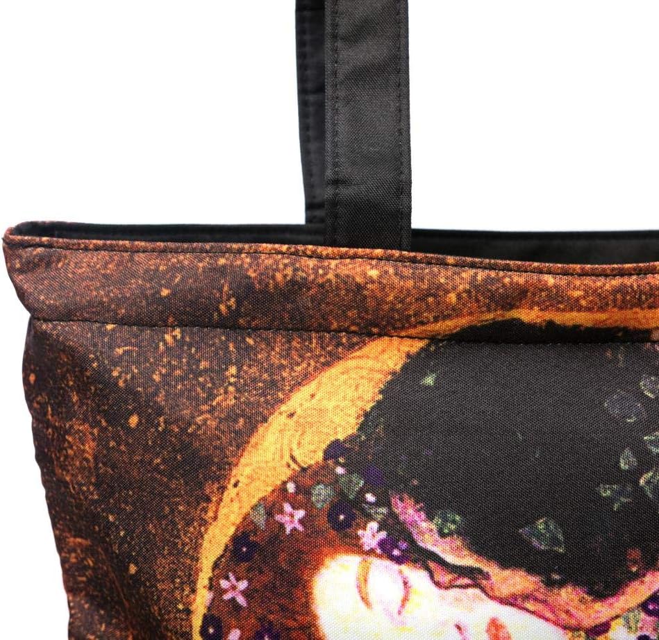 LUCKYWEATHER Shopper Einkaufstasche Damen Motiv KLIMT THE KISS I Shopping Bag wasserabweisend