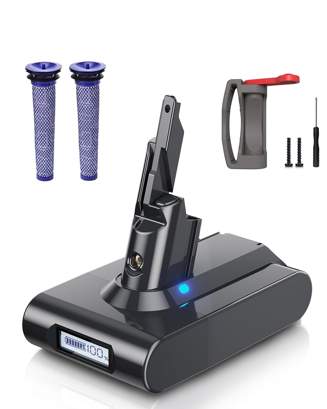 V7 Akku, Ersatzakku für Dyson SV11 Kompatibel mit Dyson V7 SV11 Animal Motorhead Trigger Fluffy Matr