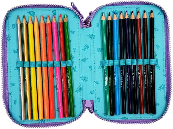 Goldkids - Federmäppchen 3 Fächer - Mäppchen für Mädchen und Jungen - Federmappe 3-Fach Federtasche
