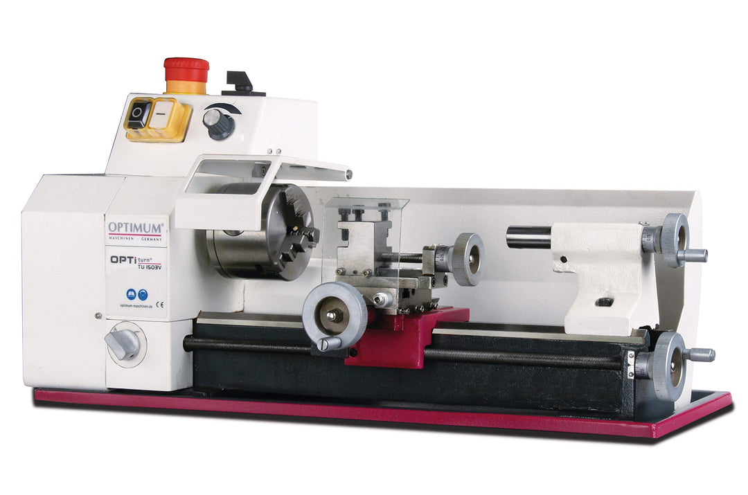 Optimum Drehmaschine OPTIdrill TU 1503V (Kleinstdrehmaschine 230 V, 50 Hz, mit elektronisch regelbar