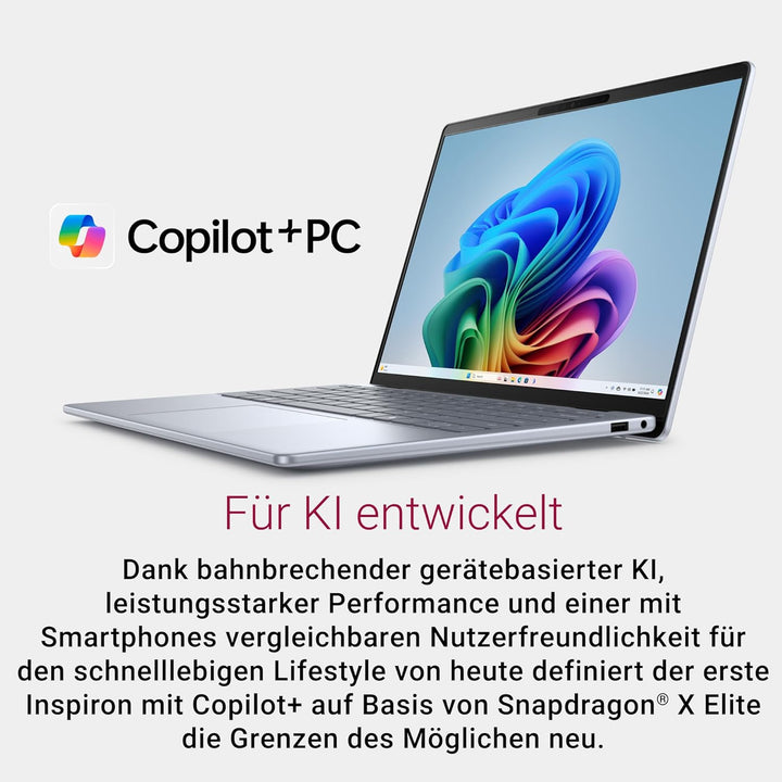 Dell Inspiron 14 Plus Copilot+ PC 7441 Laptop 14" QHD+ Touch Display, Snapdragon X Plus X1P-64-100,