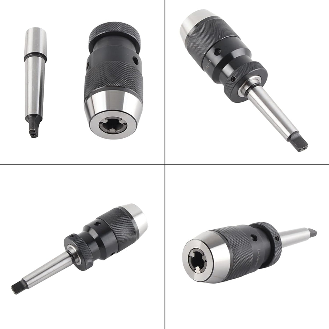 45# Stahl 0,002 Genauigkeit Bohrfutter Dorn Set 1-16mm Kapazität Schnellspannbohrfutter Drehmaschine