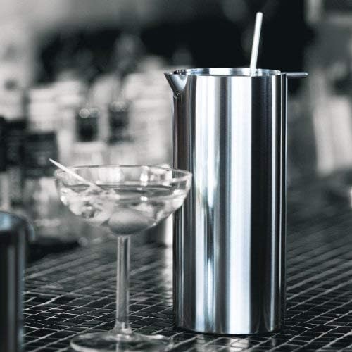 Stelton Barmixer aus Edelstahl, designed von Arne Jacobsen aus der Cylinda-line, W:25 CM L:33 CM H:1