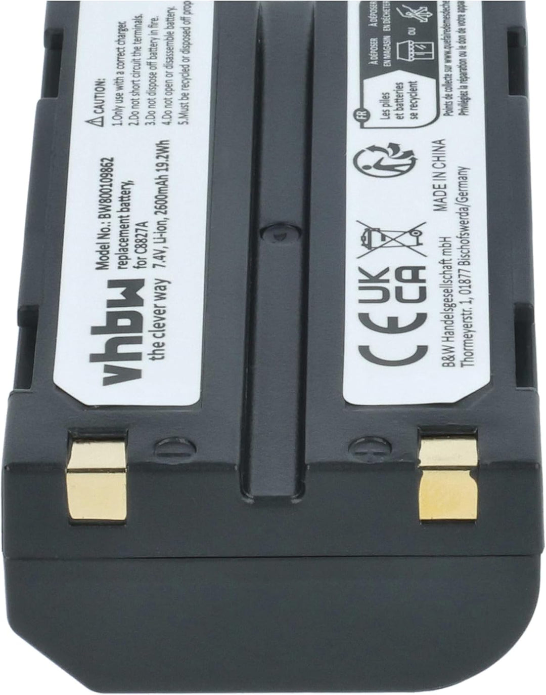 vhbw Akku kompatibel mit Survey Equipment Kamera (2600 mAh, 7,4 V, Li-Ion)