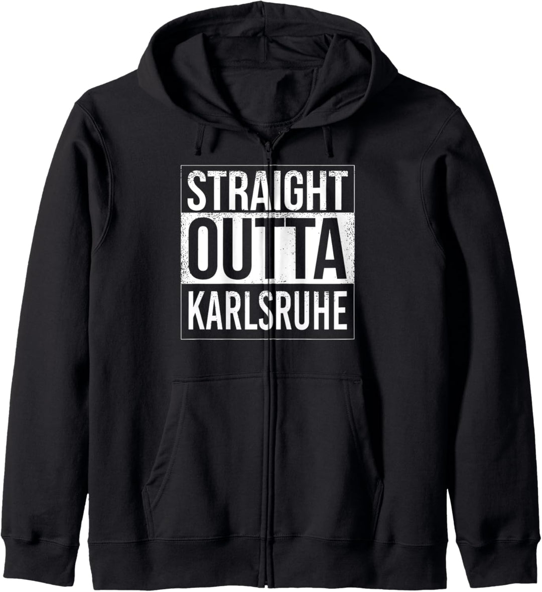 Straight outta Karlsruhe - Deutschland Stadt Stolz Kapuzenjacke