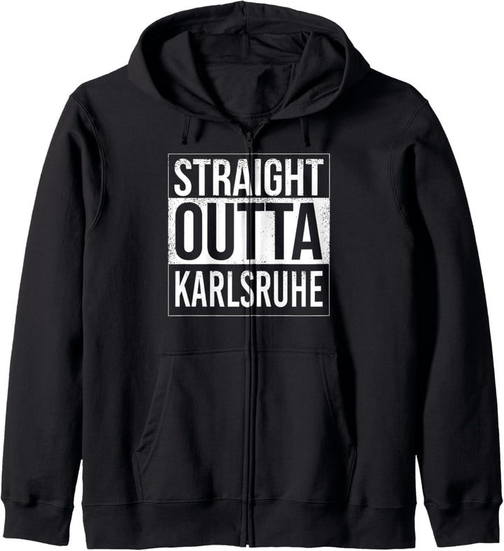 Straight outta Karlsruhe - Deutschland Stadt Stolz Kapuzenjacke