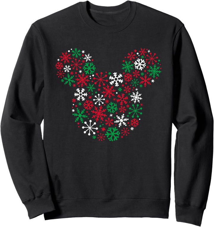 Disney Mickey Mouse Icon Holiday Snowflakes Sweatshirt