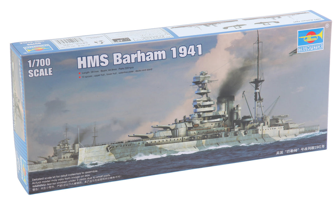 Trumpeter 05798-1/700 HMS Barham Schiff 1941