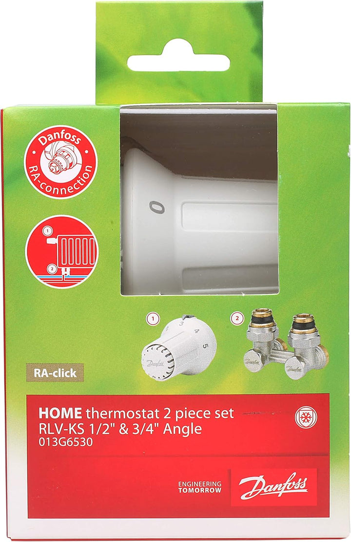 Danfoss RAS-C + Rlv-KS 1/2 Zoll Winkel 013G6530