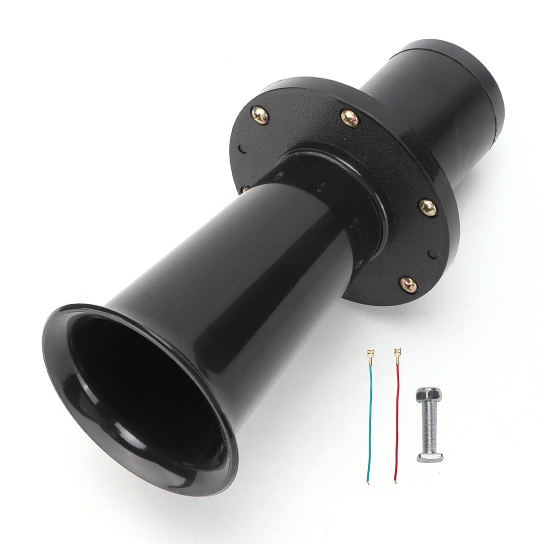 BOROCO Fahrzeughupe, Lufthupe Wasserdichte Hupe 110DB 12V Laut Antik Klaxon Universal Classic Vintag