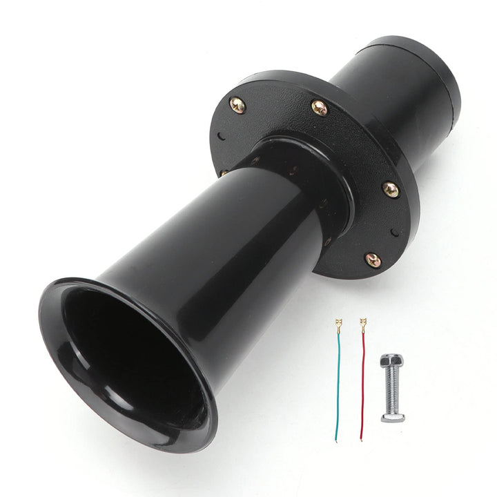 BOROCO Fahrzeughupe, Lufthupe Wasserdichte Hupe 110DB 12V Laut Antik Klaxon Universal Classic Vintag