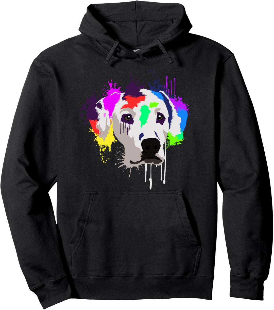 Splash Art Dalmatiner Hundehalter Geschenkidee Hunde Pullover Hoodie