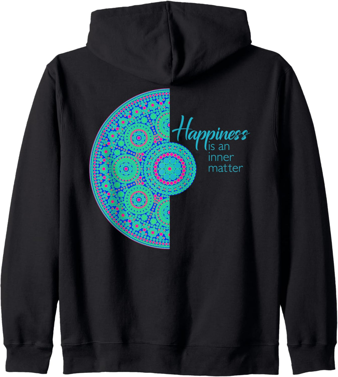 Happiness is an inner matter - Mandala 3 - Fan Fun Kapuzenjacke
