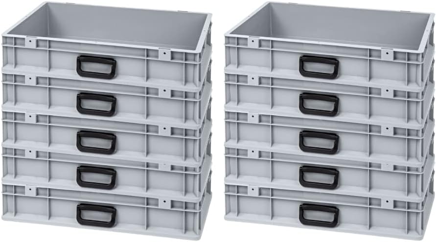 PROREGAL Eurobox NextGen Portable Uno | HxBxT 12x40x60cm | 23 Liter | Eurobehälter, Transportbox, Tr