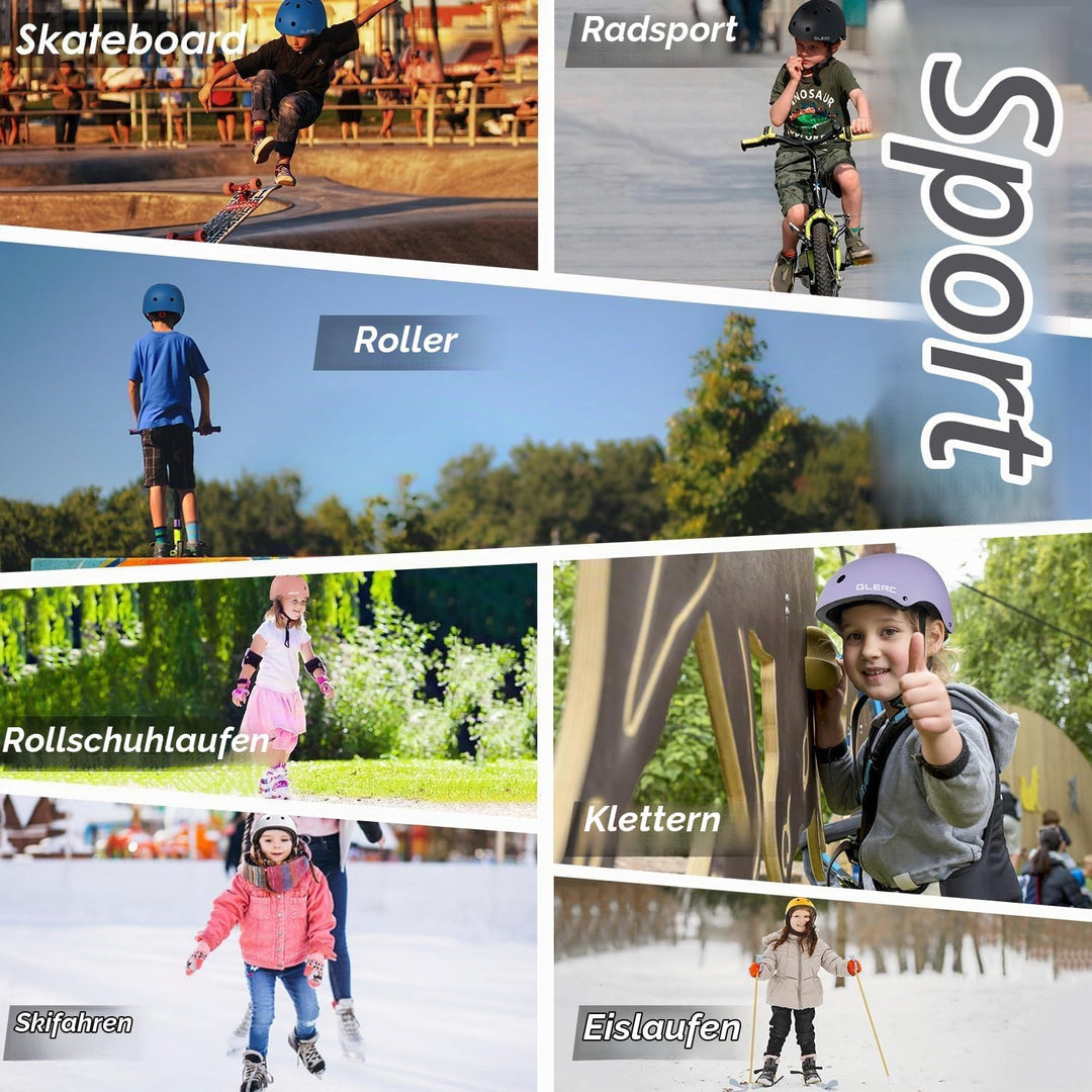 Glerc Kinder Fahrradhelm für Jungen und Mädchen von Kleinkind bis Jugend, verstellbar und Mehrfarbig