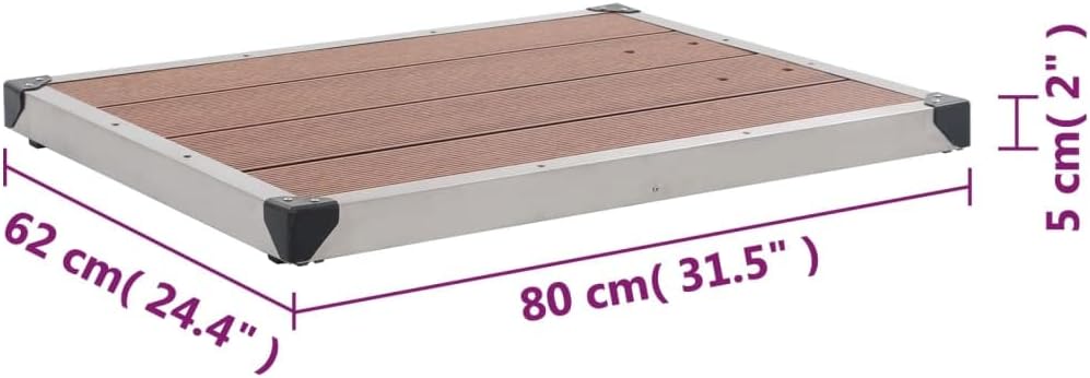vidaXL Garten Duschwanne mit Lattendesign für 1 Person Bodenelement für Solardusche Gartendusche Poo