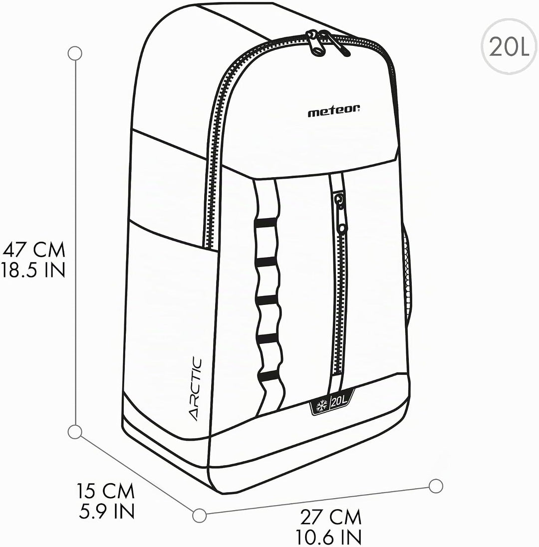 meteor 10 und 20L Kühlrucksack Kühltasche Isolierter Rucksack Lunchrucksack Kühlbox Picknickrucksack
