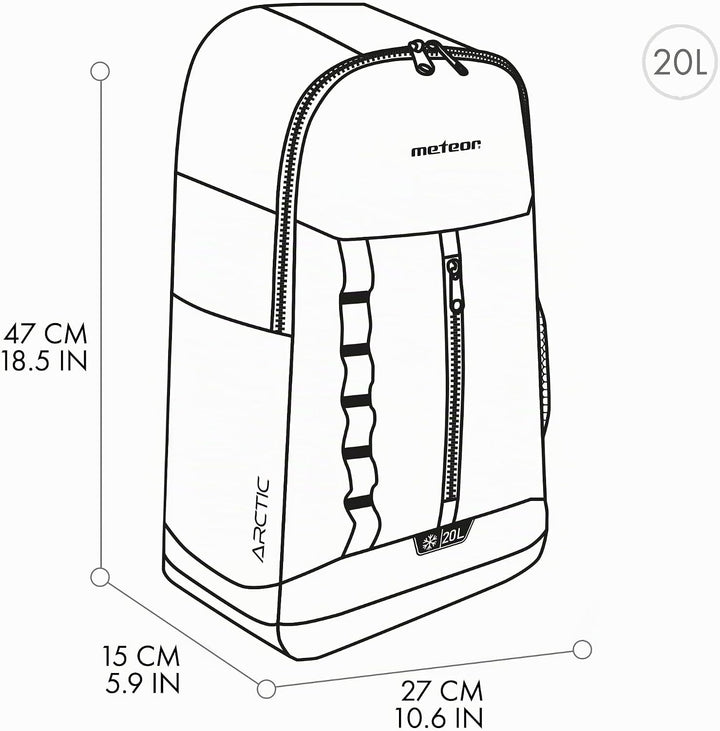 meteor 10 und 20L Kühlrucksack Kühltasche Isolierter Rucksack Lunchrucksack Kühlbox Picknickrucksack