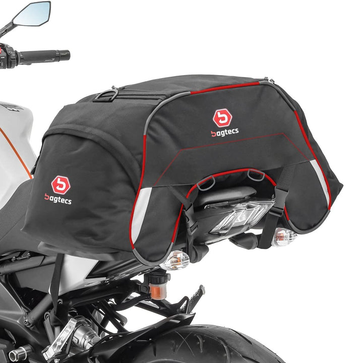 Motorrad Hecktasche Bagtecs WP35 für Beifahrersitz 35 Liter rot