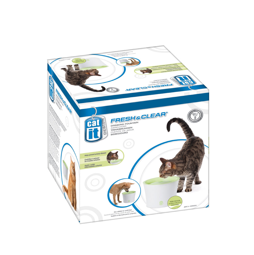 Catit Trinkbrunnen, für Katzen, grün/weiss, 3L Single, Single