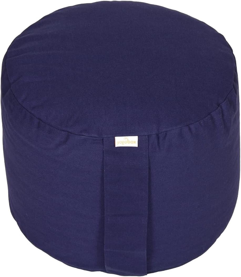 Yogabox Hochwertiges Meditationskissen Rondo Big - Yogakissen extra hoch Bezug und Innenkissen 100%