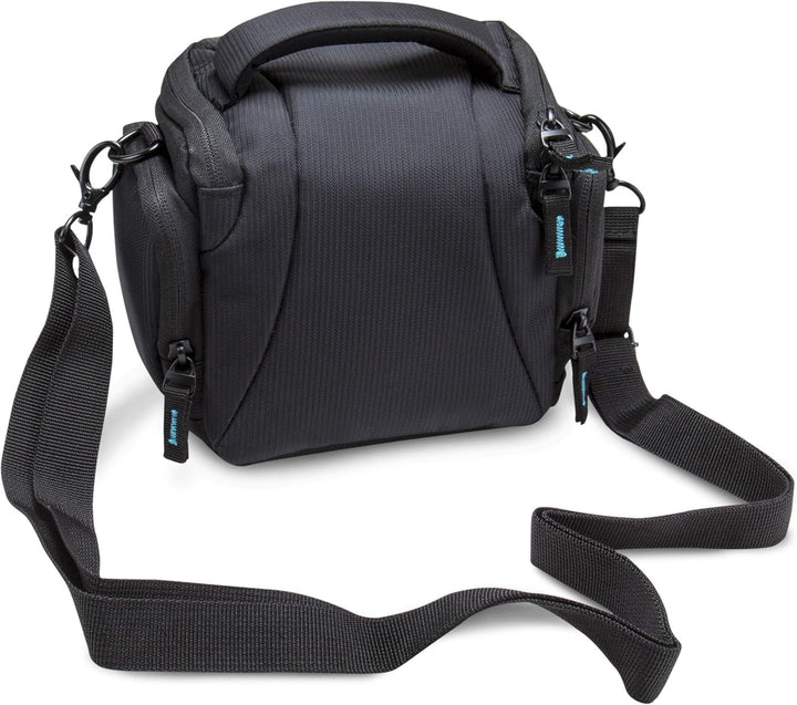 Bodyguard DSLM Foto/Kamera Tasche System L mit Zubehörfächern und Tragegurt - schwarz - passend für