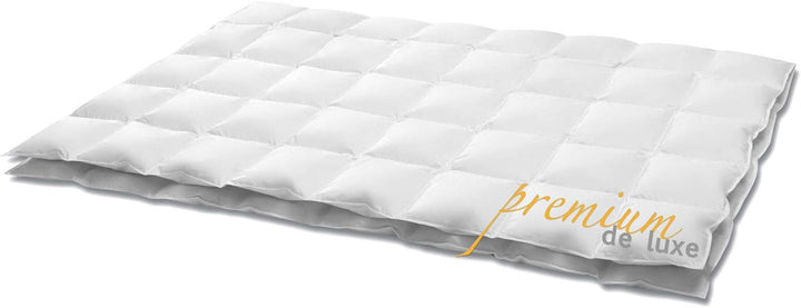 HANSKRUCHEN® Premium de Luxe Daunendecke 135x220 cm - Extra Leicht / Sommer - Made in Germany Kasset
