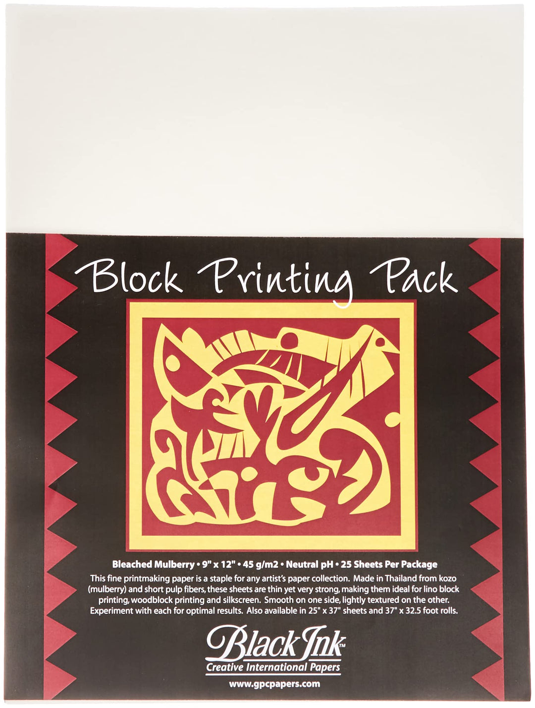 Produkte von Block Drucken Graphic, schwarz, weiss, 12 x 9 cm 25 kg