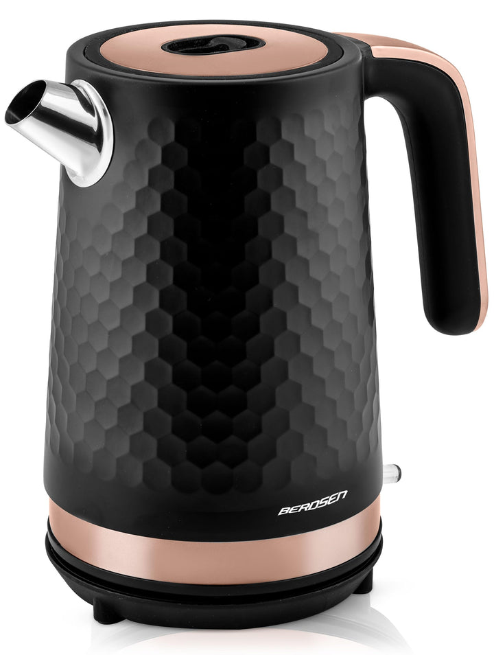 Berdsen Wasserkocher Mit Kalkfilter 1,7 L Fassungsvermögen 2200 Watt Pirouettenbasis Wasser Kocher L