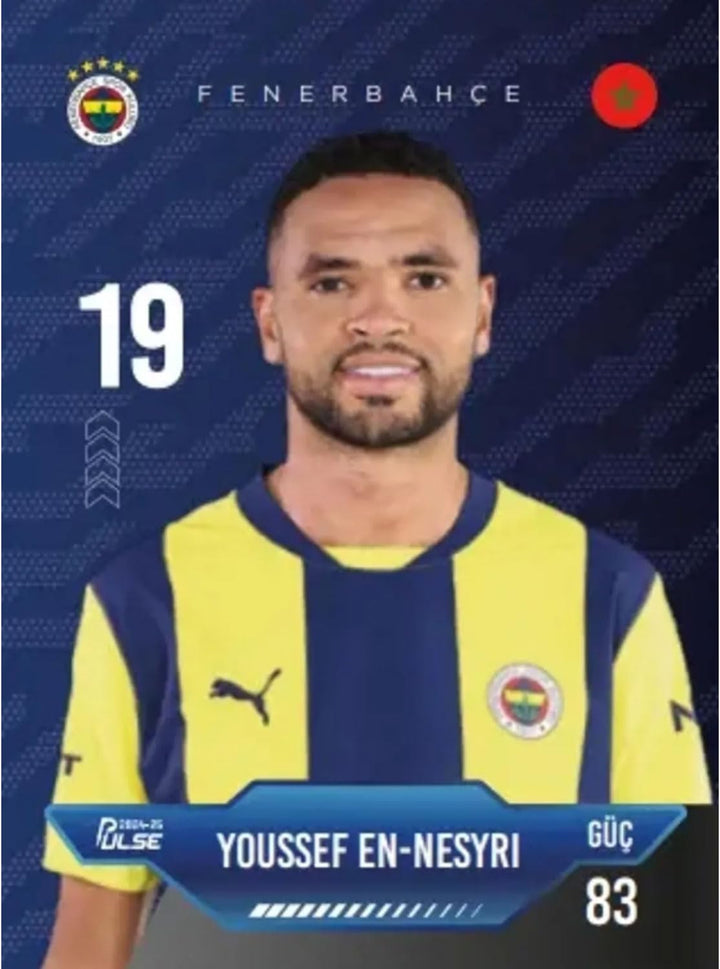 Fenerbahçe Pulse 2024/25 – 12 Fussballkarten mit Autogramm – Offizielles Lizenzprodukt – Limitierte