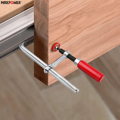 MAXPOWER 1 Paar 160mm x 60 mm Professionelle Schraubzwingen Set für Führungsschienen oder Tischklemm