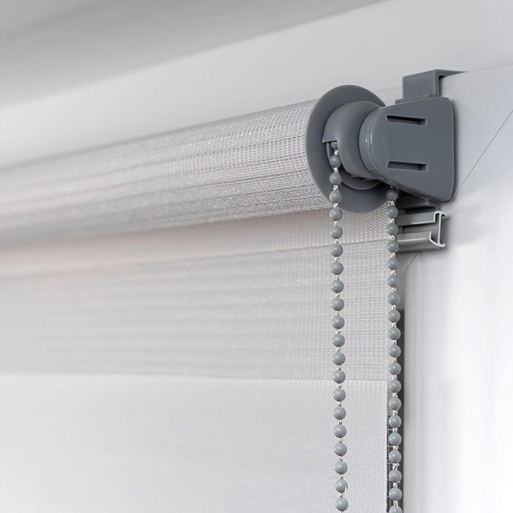Victoria M. Doppelrollo Klemmfix ohne Bohren, 105 x 150cm (BxH) Grau, Rollo Fensterrollo lichtdurchl