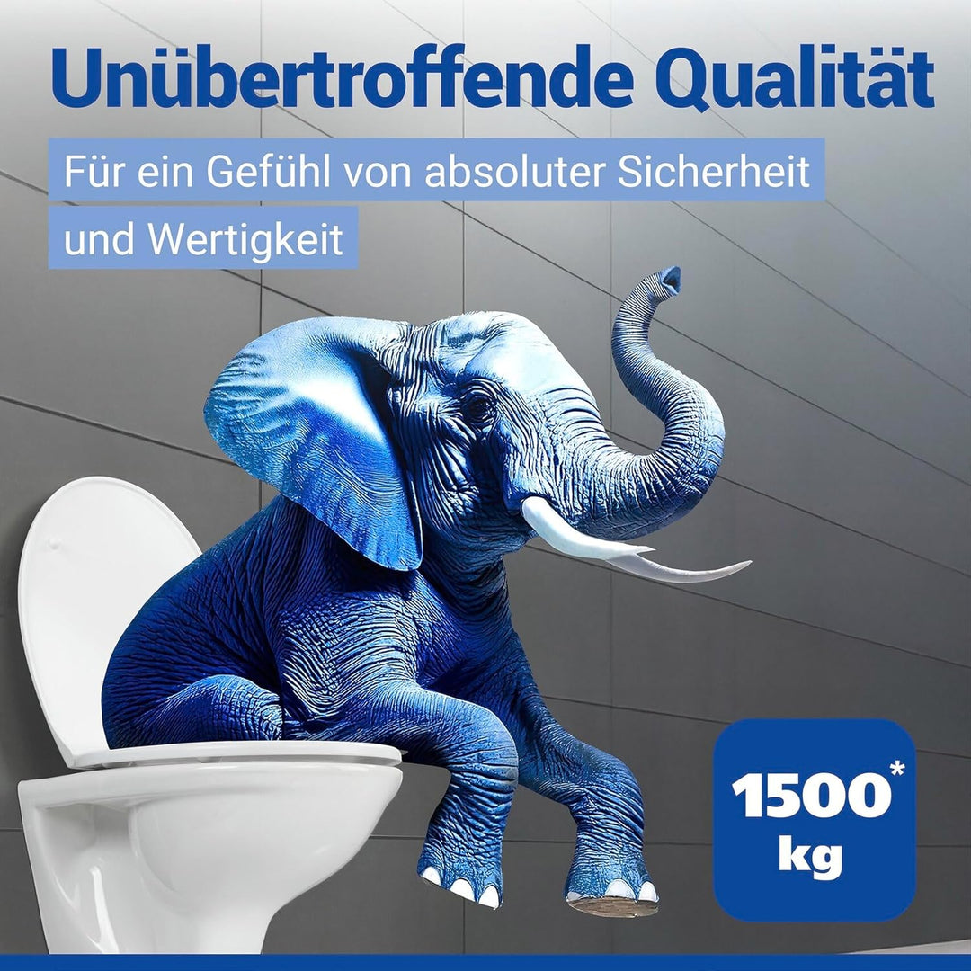 WENKO WC-Sitz Mod. Gatteo DuroUnbreakable, belastbar bis 1500 kg, bruchfest und strapazierfähig, Toi