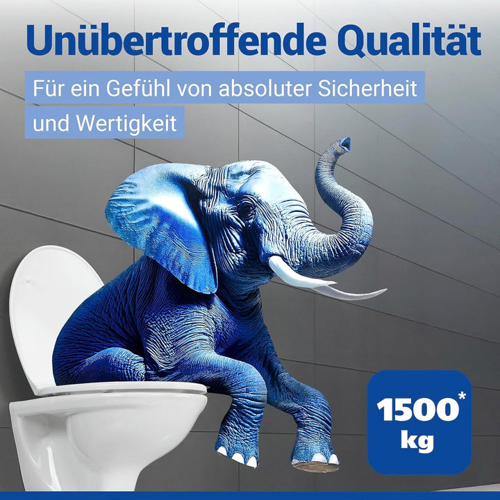 WENKO WC-Sitz Mod. Gatteo DuroUnbreakable, belastbar bis 1500 kg, bruchfest und strapazierfähig, Toi