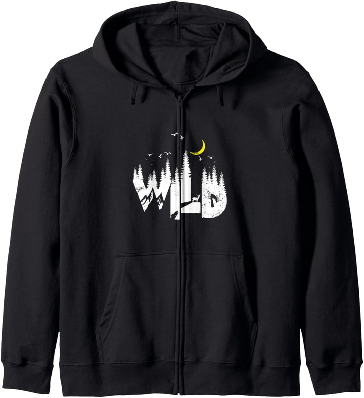 Wild Outdoor Family Camping Roughing It Wohnmobil Urlaub Kapuzenjacke