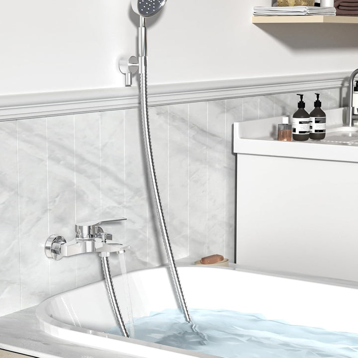LADOKEE Badewannenarmatur, Wasserhahn Badewanne mit G1/2"-Anschluss, Einhebel Mischbatterie Badewann