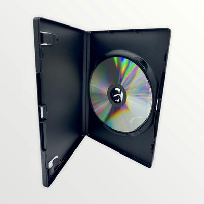 AMARAY DVD Hülle, Hüllen schwarz für 1 Disc 14mm - 25 Stück