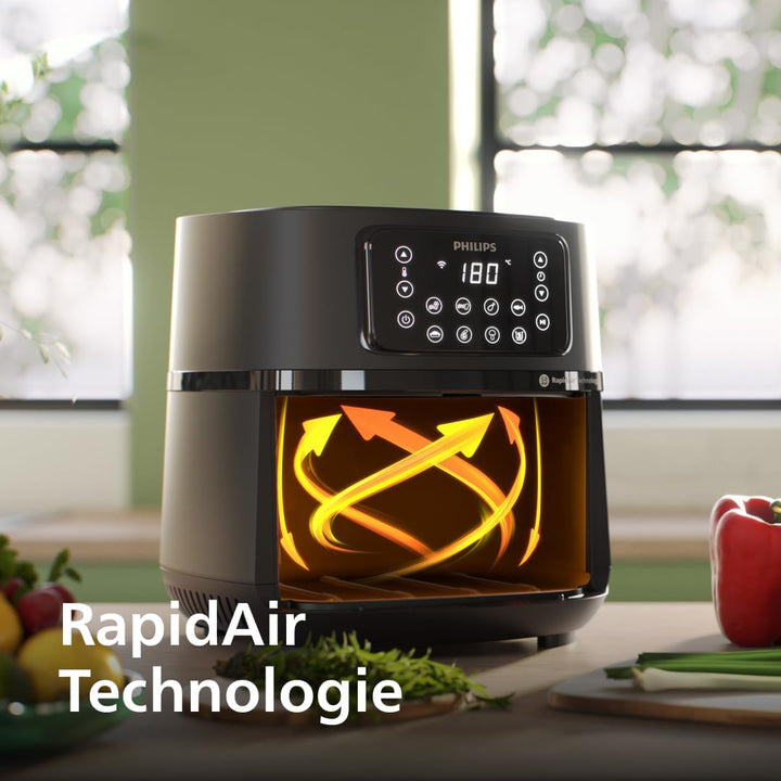 Philips Airfryer 5000 Serie XXL, 7,2L (1,4Kg), 16-in-1 Airfryer, Wifi Verbunden, 90% Weniger Fett Mi