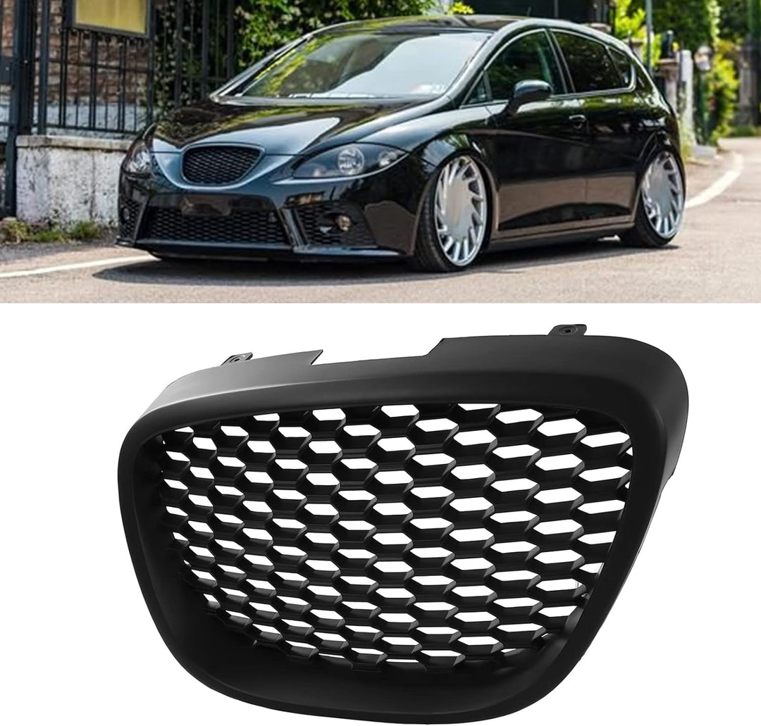 Motorhaube Lüftungsgitter Abdeckung Front Lüftungsgitter Schwarz Matt Front Wabengitter Grill 113300