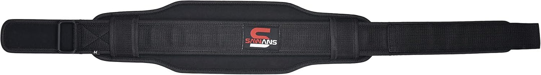Gewichthebergürtel Neopren 14cm Mit Dual Widerstand für Kniebeugen L Schwarz, L Schwarz