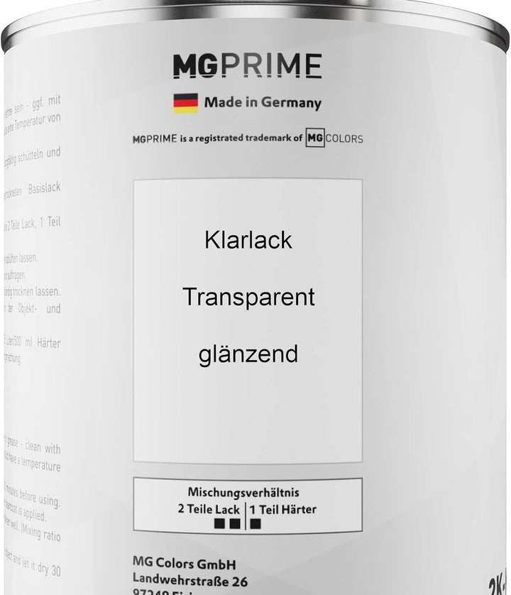 MG PRIME Autolack Dose Set für Alfa Romeo 805/B / 805 Nero Etna Pearl/Nero Etna Metallic Basislack 2